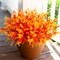 12PCS Artificial Fall Eucalyptus Plants – UV-Resistant Faux Orange Boxwood Bundles for Outdoor & Indoor Porch, Patio, Garden, Planter Décor (Orange Eucalyptus)